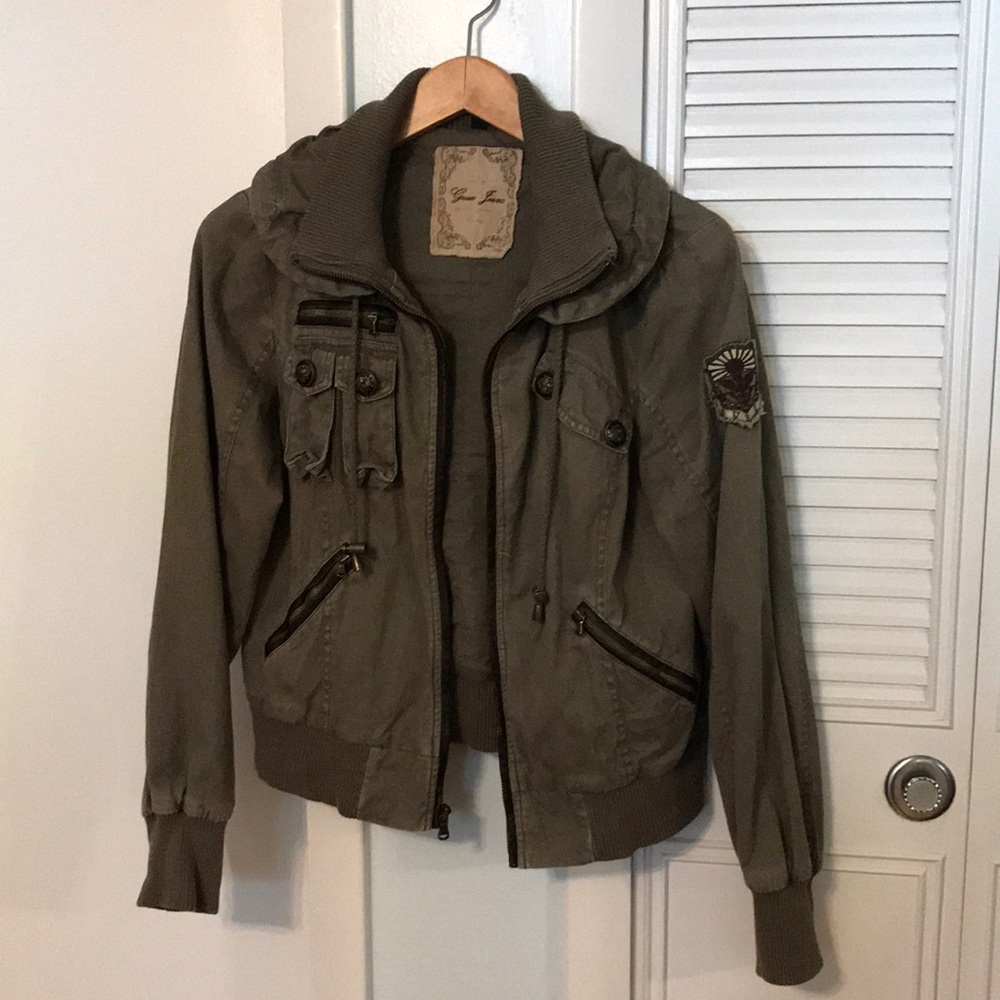 Guess Military-Inspired Jacket, Size M